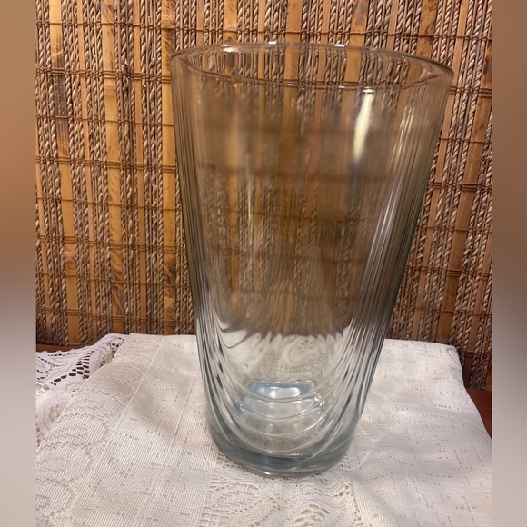 Vintage Neiman Marcus Large Leaded Crystal Vase EUC Art Deco MCM FLW - Picture 5 of 11